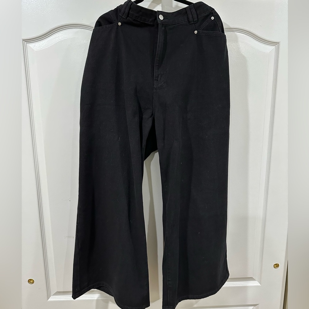 Cider jeans | like new | super wide leg | black